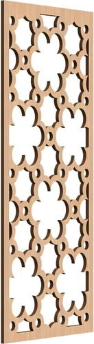 Vista 56 de 9 3/8"W x 24 3/8"H x 1/4"T Southgate Decorativos Paneles De Pared De Madera Calado, Abedul