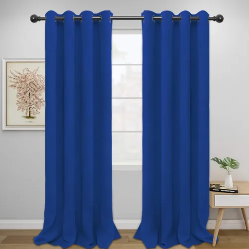 Vista 268 de Easy-Going - Cortinas opacas para dormitorio, aislamiento térmico sólido con ojales, cortinas de ventana para reducción de ruido, cortinas