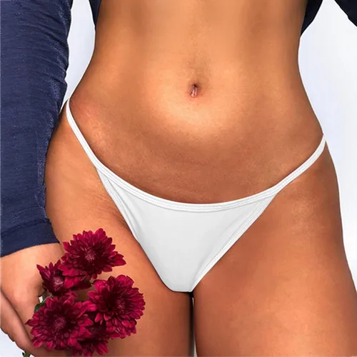 Vista 4 de Tangas sexys para mujer, con encaje floral, bordadas, atrevidas, con espalda en T, ropa interior de cintura baja, traviesa para sexo
