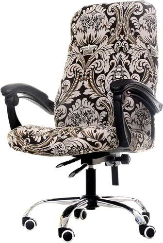 Vista 33 de WOMACO Fundas para Silla de Oficina Estampadas, Funda Elástica para Silla de Computadora Funda Universal para Silla de Jefe Estilo Simplismo Moderno