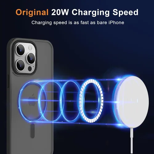 Vista 338 de MOCCA - Funda magnética resistente para iPhone XR de 6.1 pulgadas, compatible con MagSafe, funda con protección contra caídas de grado militar