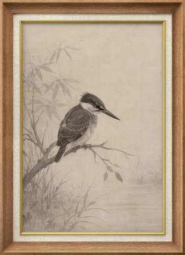 Vista 12 de SIGNWIN Arte de marco de alta calidad, elegante, vintage, ilustraciones de dibujo de árbol, arte fino, arte tradicional icónico para sala de estar