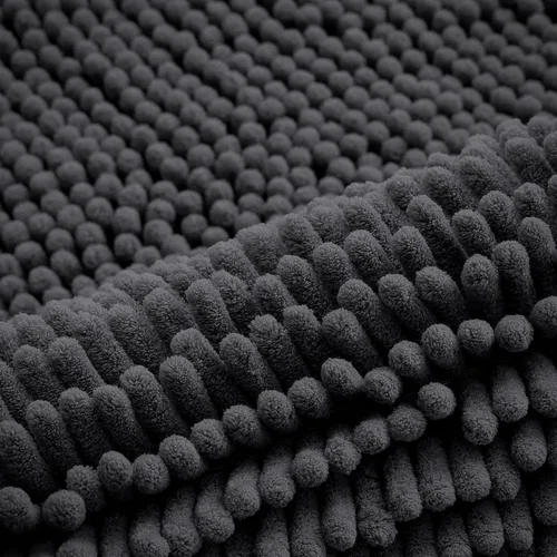 Vista 65 de Juego de alfombras de baño Smiry de 2 piezas, suave alfombra absorbente de chenilla y juego de alfombra en forma de U para inodoro, alfombra de baño