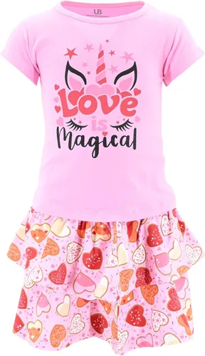 Vista 63 de Unique Baby Girls 2pc Skirt Set Outfit Long Sleeve Top with Skirt