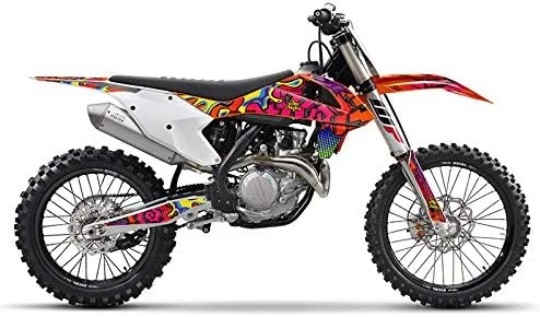 Vista 2 de Kit de base gráfica SX 65 Zany Orange Senge 2002-2008 compatible con KTM