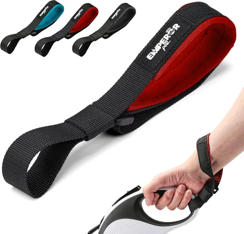 Vista 10 de Accesorio adicional para correa retráctil para perro, correa de mano y muñeca, para mayor comodidad, agarre suelto para tus manos y un mejor