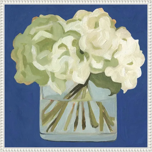 Vista 8 de Amanti Art Lienzo enmarcado para pared, 16 x 16 pulgadas, hortensias blancas II por Emma Scarvey, lienzo enmarcado para pared, obras de arte
