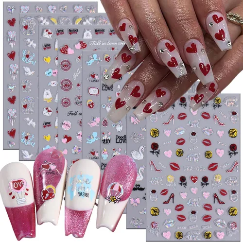 Vista 9 de Calcomanías líquidas para arte de uñas, diseño de mariposa, negro, plateado, mariposa, luna, 3D, autoadhesivas, suministros de arte de uñas
