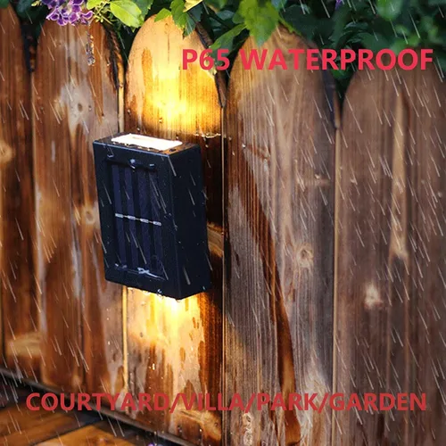 Vista 8 de 2 luces LED solares de pared arriba y abajo iluminan al aire libre sensor de luz solar lámpara IP65 impermeable moderno estilo nórdico decoración