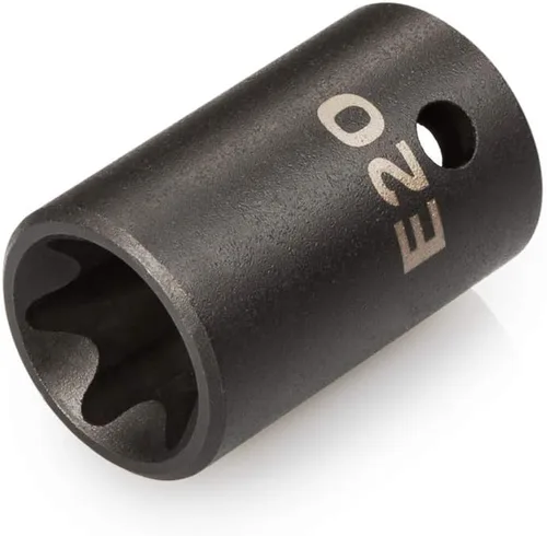 Vista 9 de TEKTON 1/2 pulgada Drive x E10 Zócalo de impacto de estrella externa poco profunda SID22410