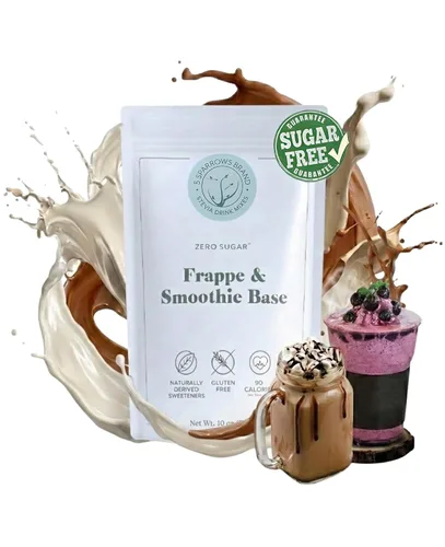 Vista 11 de 5 SPARROWS - Crema de café saludable sin azúcar (chocolate blanco) - Endulzada con stevia, cero azúcar, mezcla de bebida saborizada apta para dieta