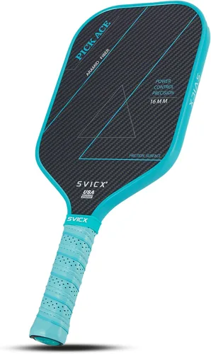 Vista 10 de Carbon Fiber Pickleball Paddle 16mm – Professional Pickleball Paddles with Superior Control, Power & Spin – Extended Handle for Two-Handed Grip