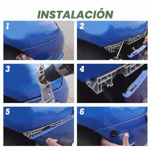 Vista 6 de x xotic tech Kit de tapa de bloqueo de capó de parachoques con botones de liberación rápida Universal para automóvil (negro)