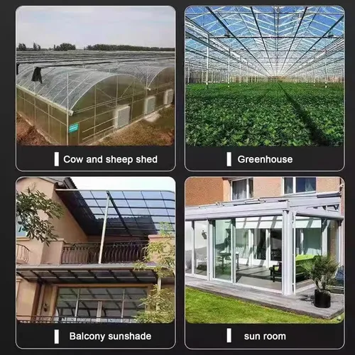 Vista 7 de Hoja de techo transparente, panel de revestimiento para techos, hoja de techo corrugado, paneles de iluminación diurna de fibra de vidrio, hoja