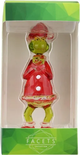 Vista 2 de Enesco Facets Dr. Seuss The Grinch - Figura de manos juntas, 4.13 pulgadas, multicolor