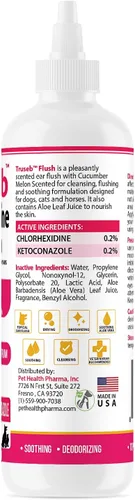 Vista 3 de Truseb Advanced - Lavado Tópico de Oídos para Perros con Ketoconazol y Clorhexidina para Perros, Gatos y Caballos, con Aloe - 12 oz Hecho en EE.UU.