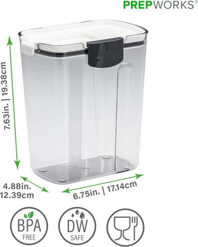 Vista 8 de ProKeeper contenedor de almacenamiento de azúcar y pan – Contiene una bolsa de 4 libras de azúcar (2.3 cuartos)