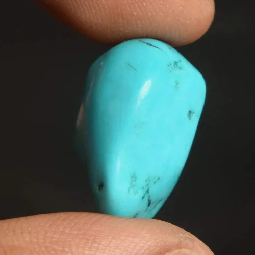 Vista 2 de Gemas de turquesa auténtica, 100% natural, excelente turquesa azul, certificado de 22.50 quilates, piedra turquesa sin calefacción