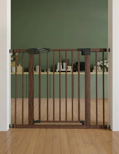 Vista 13 de Babelio - Puerta de seguridad para puertas y escaleras, de 26-40 pulgadas, con cierre automático, puerta de presión C5, fácil de instalar, sin