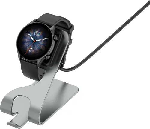Vista 5 de Soporte de carga compatible con Amazfit GTR4/GTR4 Pro/GTS4/T-Rex 2, cable de carga USB con cable de 4.9 pies para Amazfit GTS3/GTR 3/GTR 3 Pro/T-Rex