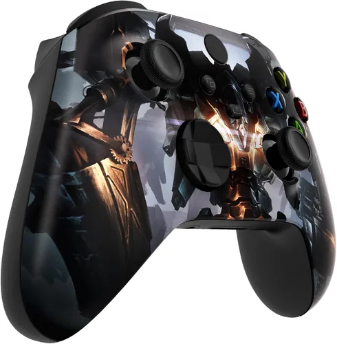 Vista 6 de eXtremeRate Carcasa de repuesto para controlador Xbox Series X y S - Da rienda suelta a tu estilo - Cubierta frontal blindada Mercenary