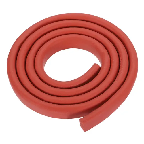 Vista 21 de uxcell Varilla de espuma de 3.28 pies, relleno de junta sólida en forma de D de 0.24 x 0.24 pulgadas, tira de sellado de espuma para protector