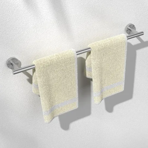 Vista 15 de HITSLAM Toallero negro mate de 19.8 pulgadas para baño, toallero de baño de acero inoxidable SUS304 montado en la pared, moderno soporte de toalla