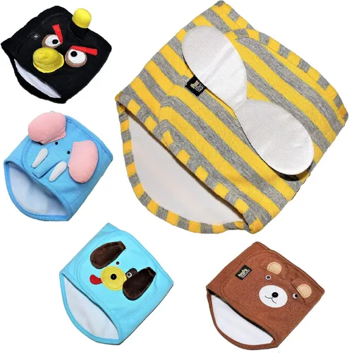Vista 7 de Pañal divertido para perros y cachorros para razas pequeñas (negro, S - cintura de 8 a 10 pulgadas)