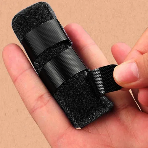 Vista 5 de Férula para dedos, corrector de dedos, alivio del dolor, soporte de dedo, protector de correa para fijación de férula de mano, para articulaciones