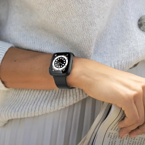 Vista 7 de [Paquete de 2] Funda protectora para Apple Watch SE3/SE2/SE/Series 6/5/4 de Negro+Negro