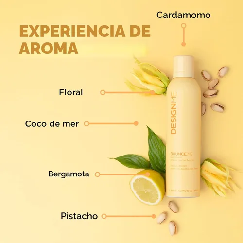Vista 8 de Design.Me BOUNCE.ME - Mousse para rizos Mousse ligero para definir rizos para cabello ondulado y rizado, control de encrespamiento, resistente a