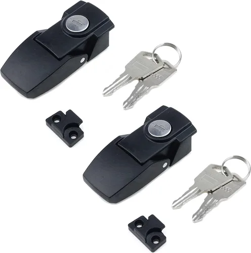 Vista 11 de MY MIRONEY 4 Piezas Abrazaderas de Palanca con Pestillo con Resorte de Acero Inoxidable Pestillos de Cierre Negro con Tornillos para Cajas