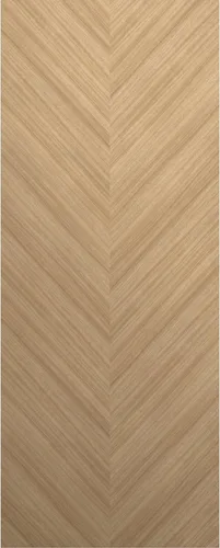 Vista 2 de SARTODOORS Panel de puerta de losa interior de 18 x 80 pulgadas Ego 5005 roble natural Puertas de chapa de madera Armario de bolsillo Natural
