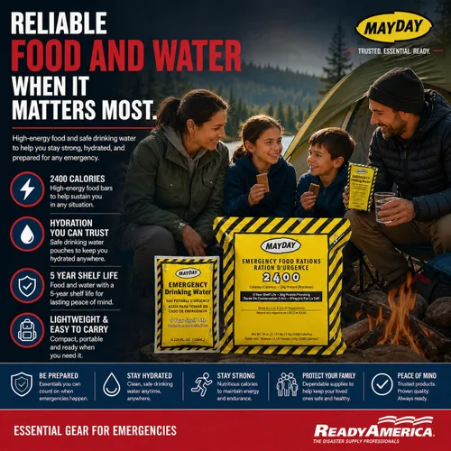 Vista 3 de Ready America, kit de emergencia, 2 personas