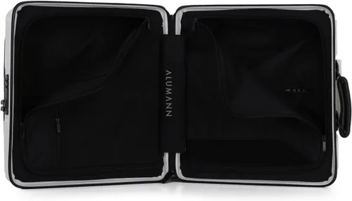 Vista 8 de Alumann Alemania 100 puro PC de lujo grueso puede sentarse en equipaje humano antiarañazos caja de marco de aluminio TSA cerradura carrito caja