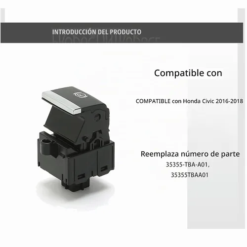 Vista 2 de Interruptor de estacionamiento automático con botón de freno de mano electrónico para Honda Civic 2016-2018