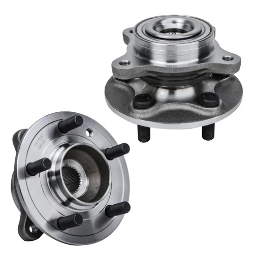 Vista 62 de Detroit Axle - Par de cojinetes de rueda delantera/trasera para Ford Edge 11-14, 09-19 Flex, 13-19 Police Interceptor Sedan, 14-18 Police Sedan