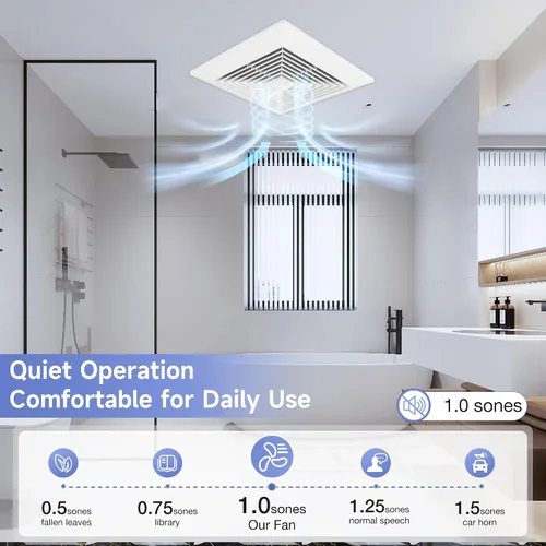 Vista 10 de Fanspex Extractor de techo de baño para circulación de aire