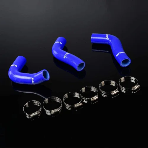 Vista 8 de PIT66 Kit de manguera de radiador de silicona, compatible con Mazda Miata Mx5 1994-1997 1.8l Na8c Bpze negro con abrazaderas