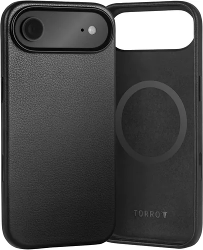 Vista 15 de Funda Premium de Piel TORRO Compatible con iPhone 17 de 6.3” 2025 – Funda Ultra Delgada con Amortiguación de Piel Genuina Compatible con MagSafe