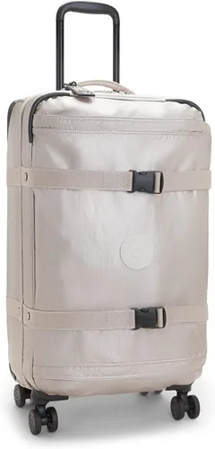 Vista 4 de Kipling Equipaje rodante mediano espontáneo, Brillo metálico., Esponja M