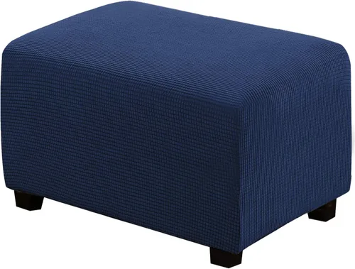 Vista 99 de H.VERSAILTEX Funda Deslizable para Otomana Rectangular Ajuste de Longitud 29"-34" Reposapiés Fundas Deslizables para Sofá Funda para Taburete
