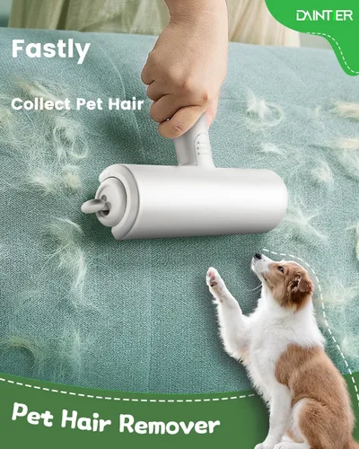 Vista 2 de Removedor de pelo de mascotas, herramienta de eliminación reutilizable para gatos y perros Upgraded Portable Lint Removal for Cat and Dog Hair on