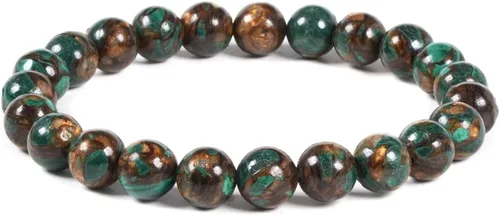 Vista 31 de Justinstones Gem - Pulsera elástica de cuentas redondas de piedras semipreciosas de 8 mm, unisex, de 17.78 cm Turmalina negra de grado A