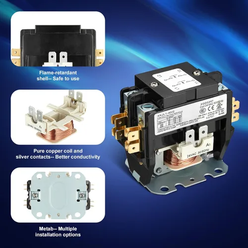 Vista 2 de Haoguo Contactor resistente de la CA de 40Amp 24V para el aire acondicionado, contactor del propósito definitivo