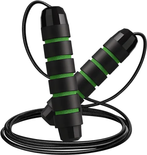Vista 11 de Cuerda de saltar ajustable, sin enredos y rápida con rodamientos de bolas, adecuada tanto para niños como para niñas para hacer ejercicio