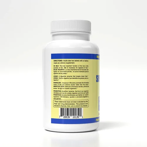 Vista 2 de Sunshine Naturals Suplemento Super Probióticos. Mejora la Digestión. 100 Cápsulas