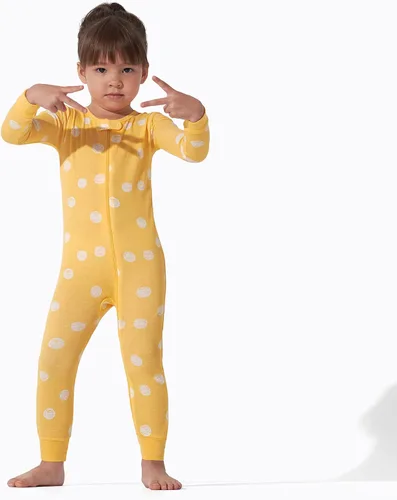 Vista 5 de Onesies Brand Pijama de algodón de una pieza de ajuste cómodo para niñas