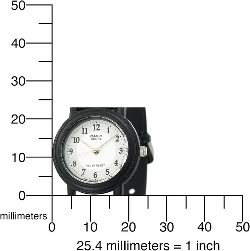Vista 4 de Casio LQ139A-7B3 - Reloj analógico redondo clásico para mujer