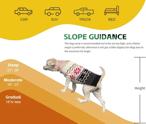 Vista 6 de PawStep 50894 - Rampa para mascotas con césped de polietileno, rampa plegable y portátil para perros, para automóviles, SUV y camiones, superficie